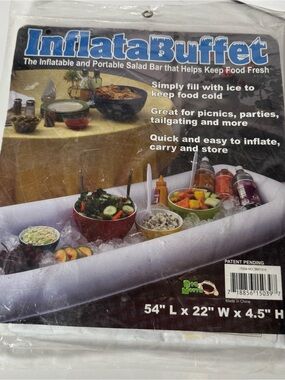 InflataBuffet Inflatable Salad Bar 54” Big Mouth White